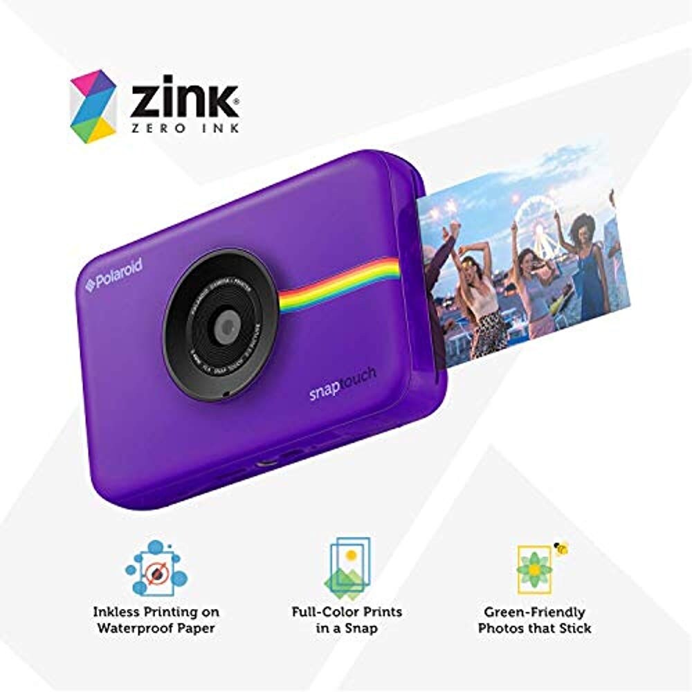 Cameras Photography Polaroid Snap Touch Instant Print Digital Camera With Lcd Display Purple Globalgym Parsberg Com