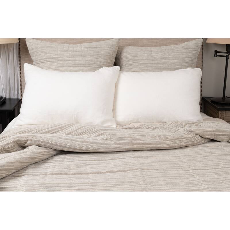 Gill, Cotton/Flax, Natural, Oversize King Quilt