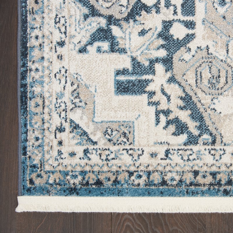 Nourison Geneva Traditional Bordered Area Rug.
