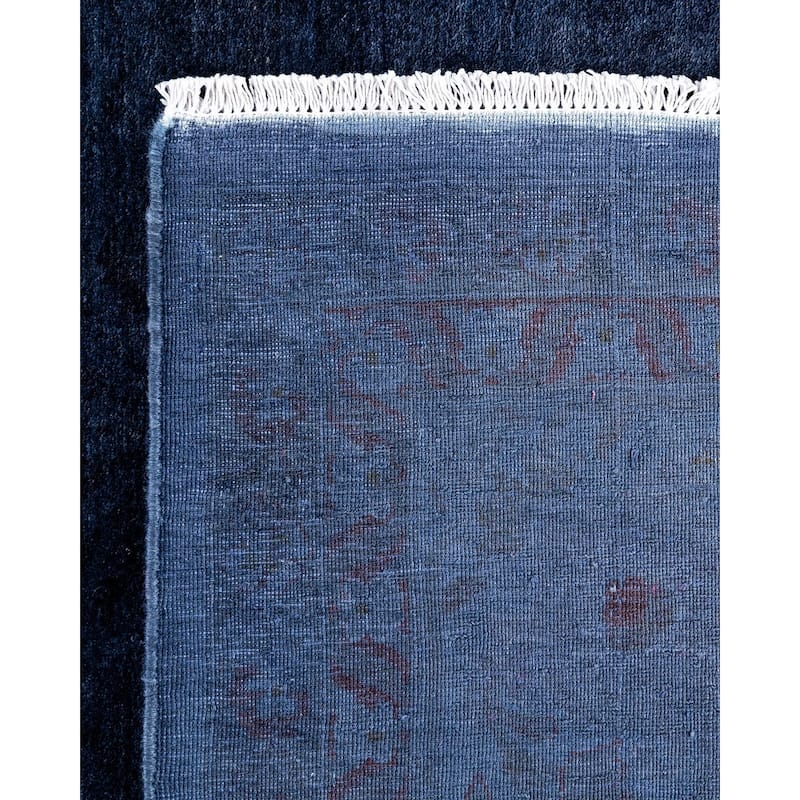 Contemporary Overdyed Wool Hand Knotted Area Rug - 6' 0" x 9' 0"