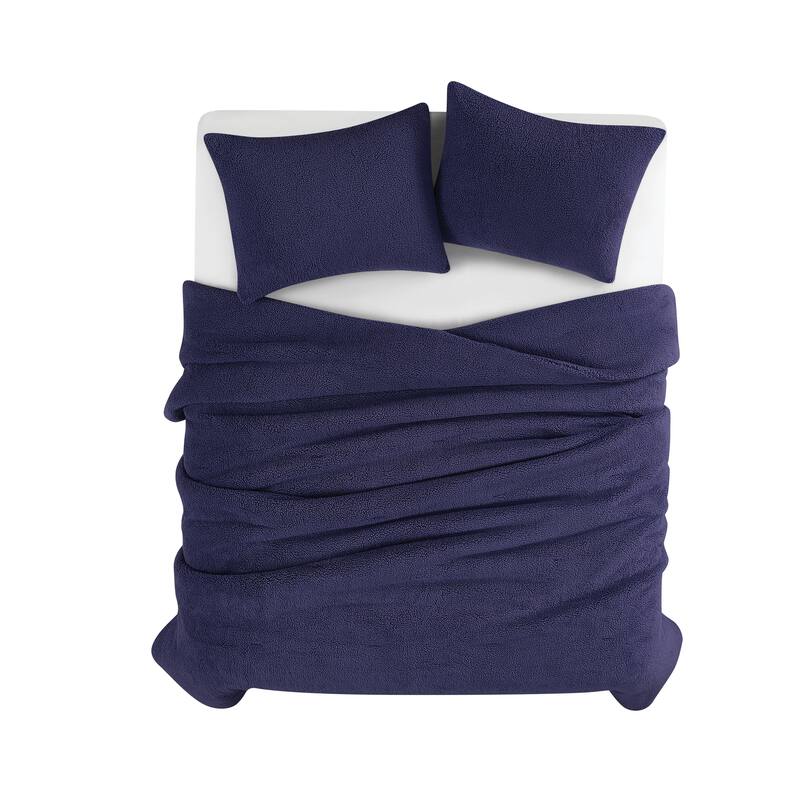 Brooklyn Loom Marshmallow Sherpa Comforter Set