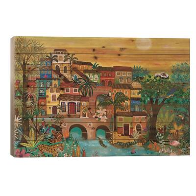 Cuando El Condor Pasa Print On Wood by Magali Modoux - Multi-Color