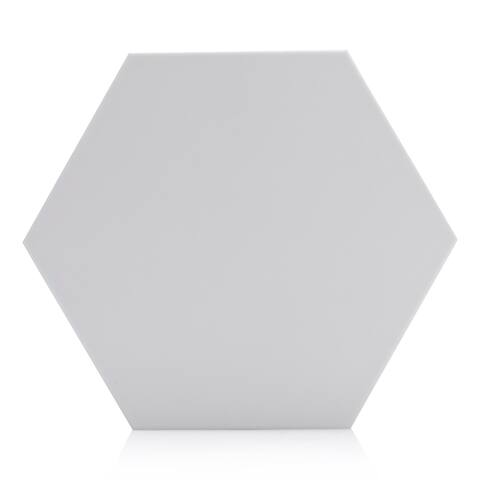 Industry Tile 9x10 Hexagon White Porcelain Floor /Wall Tile (8.03 Sq. Ft./ 16 pcs box)