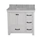 preview thumbnail 5 of 4, KitchenBathCollection Tuscany 36" Bathroom Vanity with Carrara Marble Top
