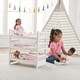 preview thumbnail 1 of 7, Badger Basket 1-2-3 Convertible Doll Bunk Bed with Bedding and Free Personalization Kit - Pink/Stripe