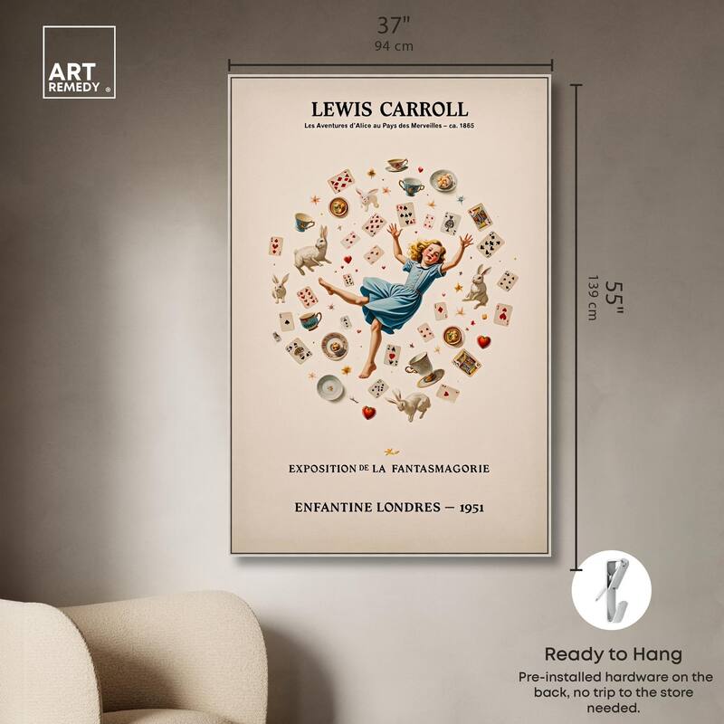 Carroll's Alice in Motion Canvas by Art Remedy