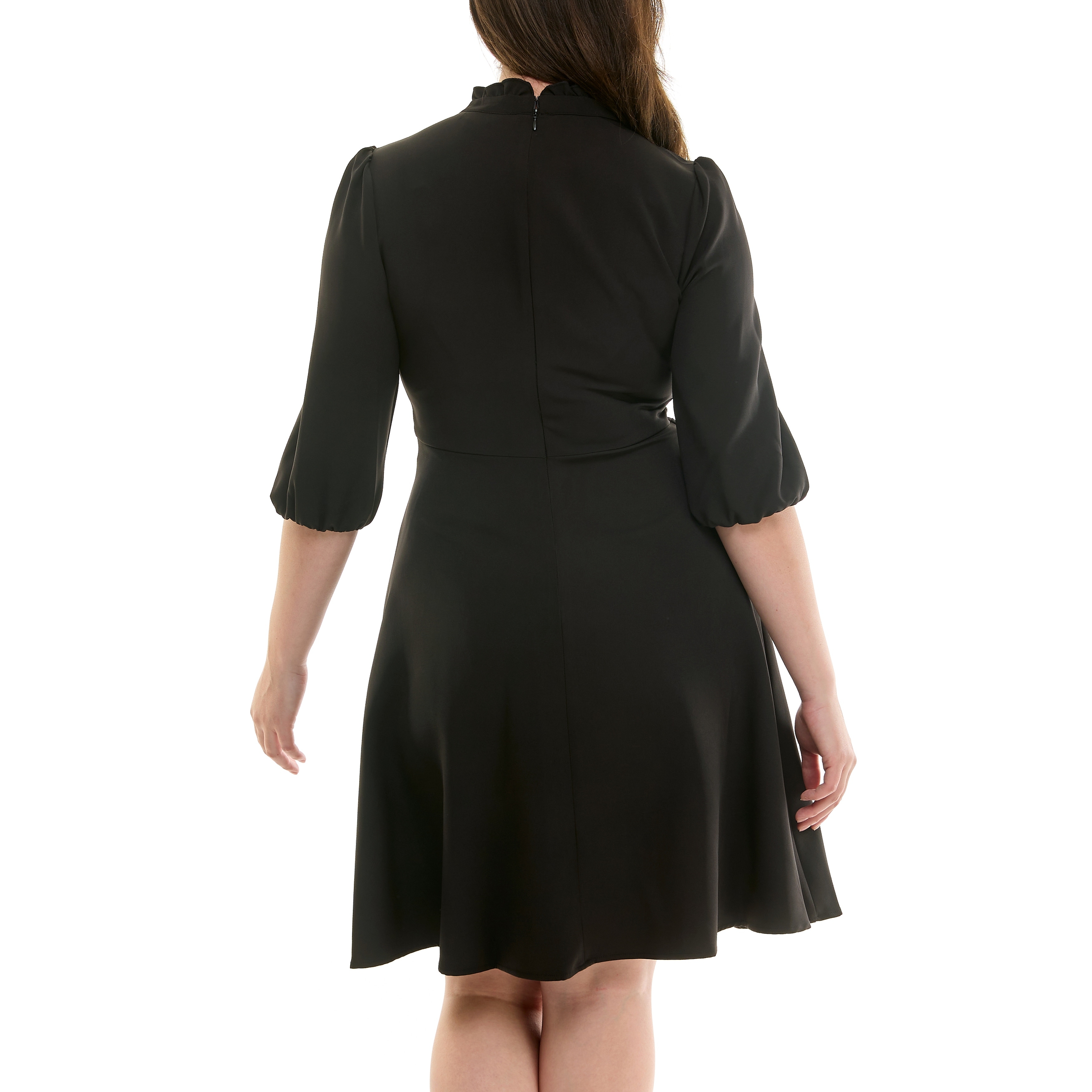 Nanette Lepore High-Neck Ruffle Dress - Black