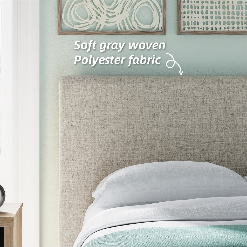 Signature Design by Ashley Cielden Gray Full Upholstered Bed with Roll Slats