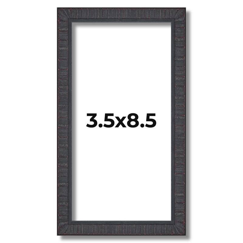 3.5x8.5 Frame Brown Picture Frame - Modern Photo Frame Includes UV