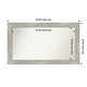preview thumbnail 99 of 119, Dove Greywash Framed Non-Beveled Custom Wall Mirror, Bathroom Vanity Mirror Outer Size: 50 x 29