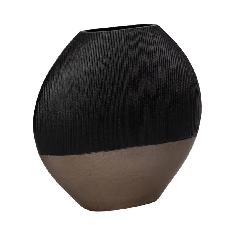 Modern Round Metal Table Vase - Flower Vase