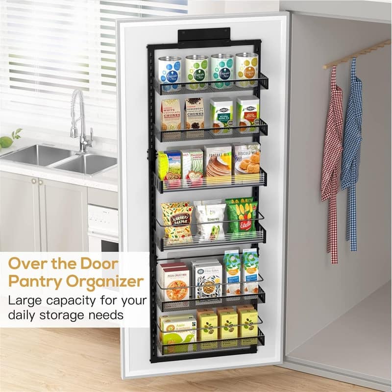 6-Tier Large Wall Mounted Storage Spice Rack