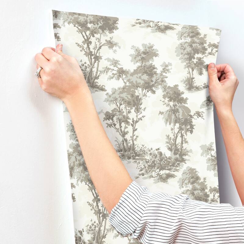 Chris Loves Julia x A-Street Prints Sainsbury Slate Forest Wallpaper