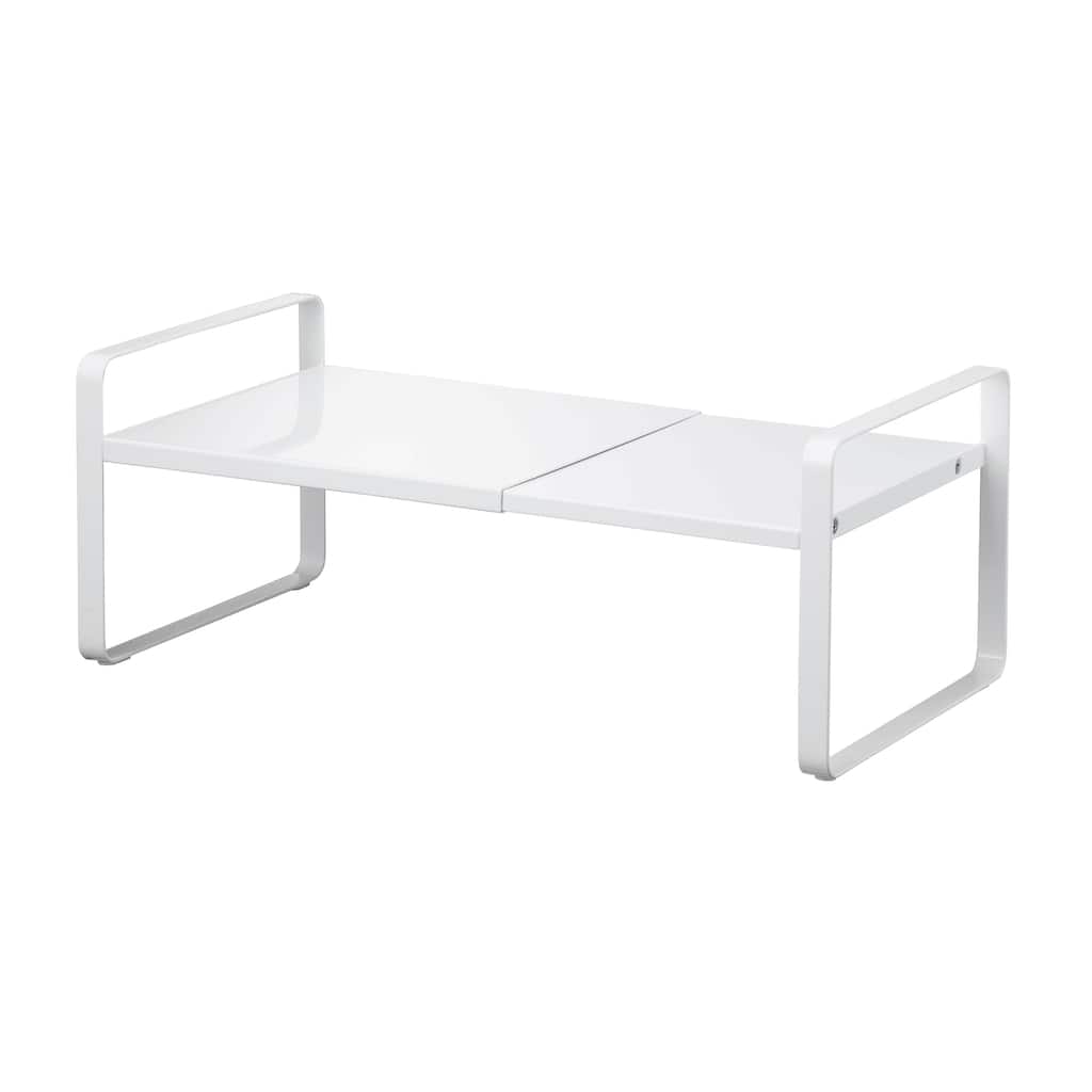 Yamazaki Home Expandable Kitchen Riser, Steel, Small, Expandable - L 7.87 x W 10.63 x H 5.98 inches