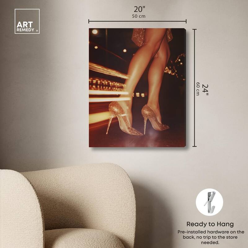 Sparkly Nights Canvas by Art Remedy, Gallery Wrapped
