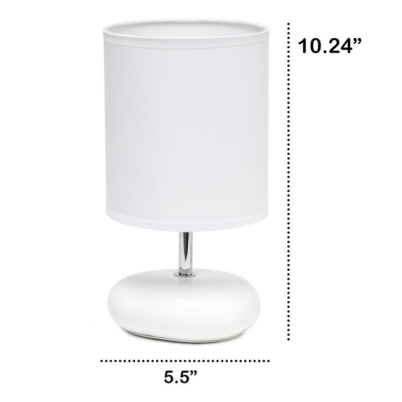 Creekwood Home 10.24" Traditional Mini Round Rock Table Lamp - 10.24