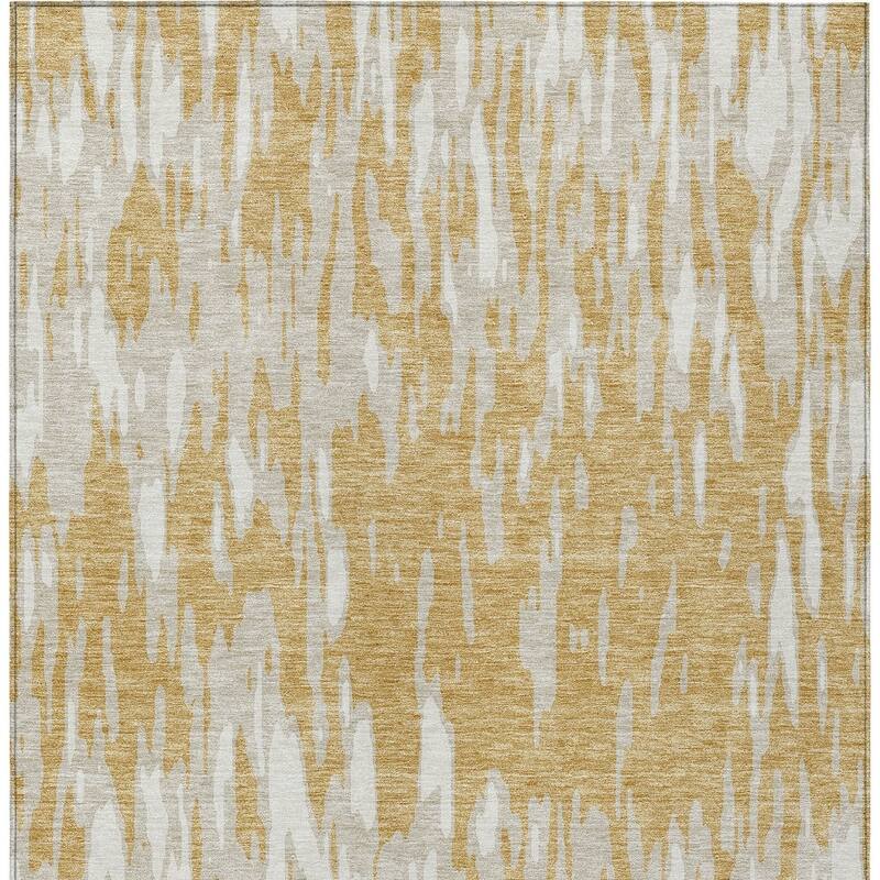 HomeRoots Abstract Transitional Rectangle Outdoor Rug