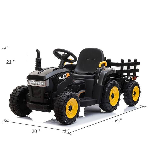 Black Toddler Ride On Truck Car Kids Electric Vehicle Car