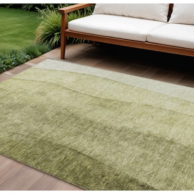 HomeRoots Ombre Transitional Rectangle Outdoor Rug