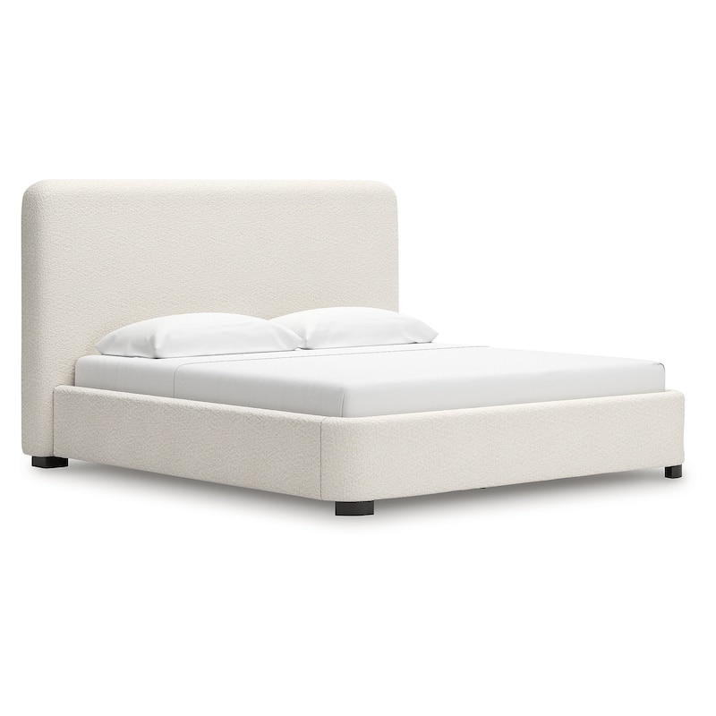 Signature Design by Ashley Whittgate Beige Upholstered Bed