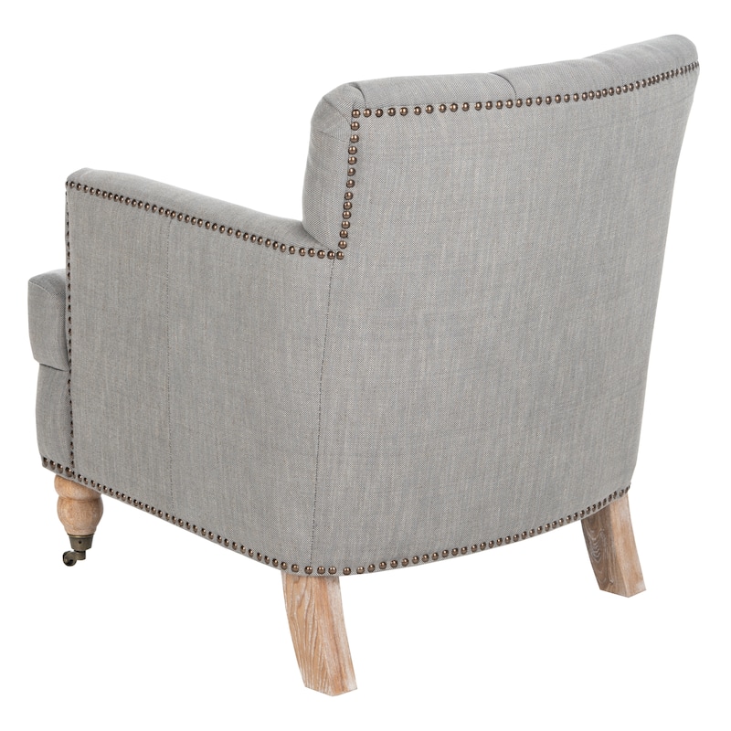 SAFAVIEH Tori Antiqued Tufted Club Chair - 28" x 34.4" x 32.7". - 28"W x 34"D x 33"H