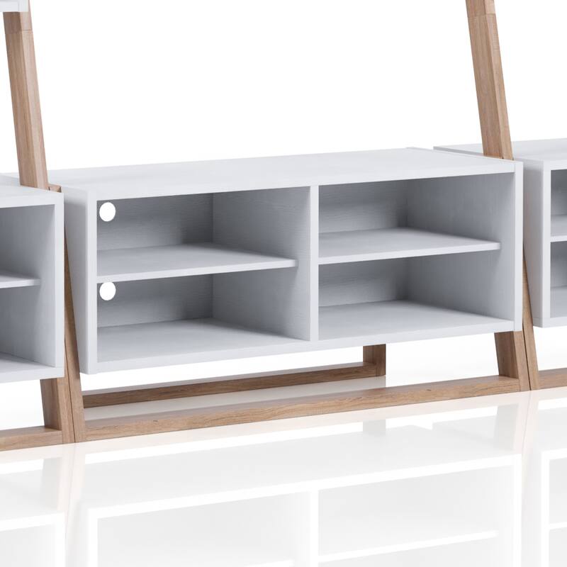 Isabelle Modern 2-Piece TV Console And Floating Shelf Set by Furniture of America