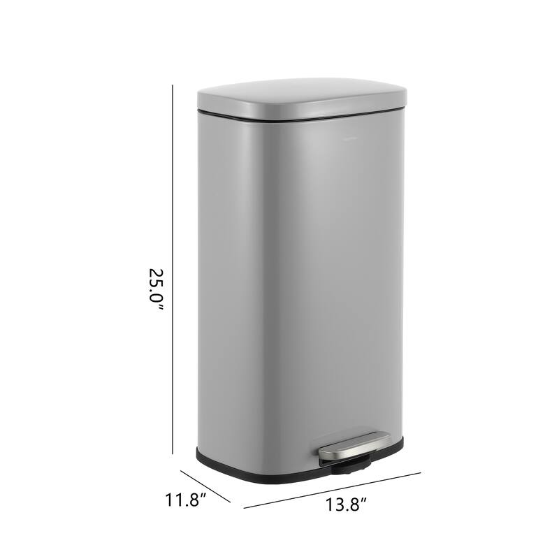 happimess Curtis 8-Gallon Step-Open Trash Can