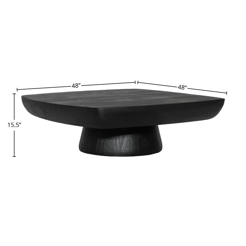 Donovan Acacia Coffee Table, Black