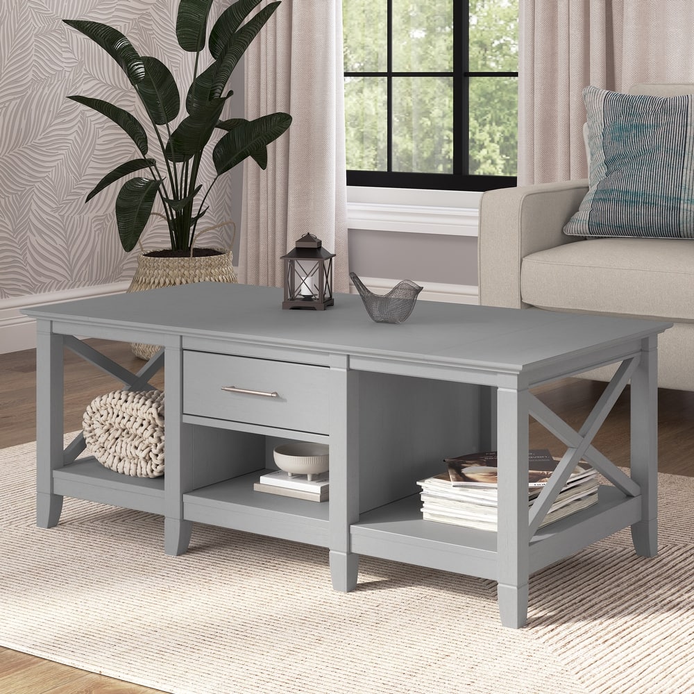 Key West Coffee Table with Storage by Bush Furniture