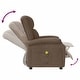 preview thumbnail 7 of 6, vidaXL Massage Chair Brown Fabric - 27.6" x 36.6" x 38.6"