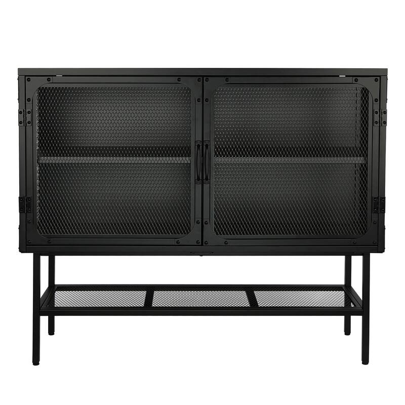 43 inch Industrial Metal Sideboard Storage with