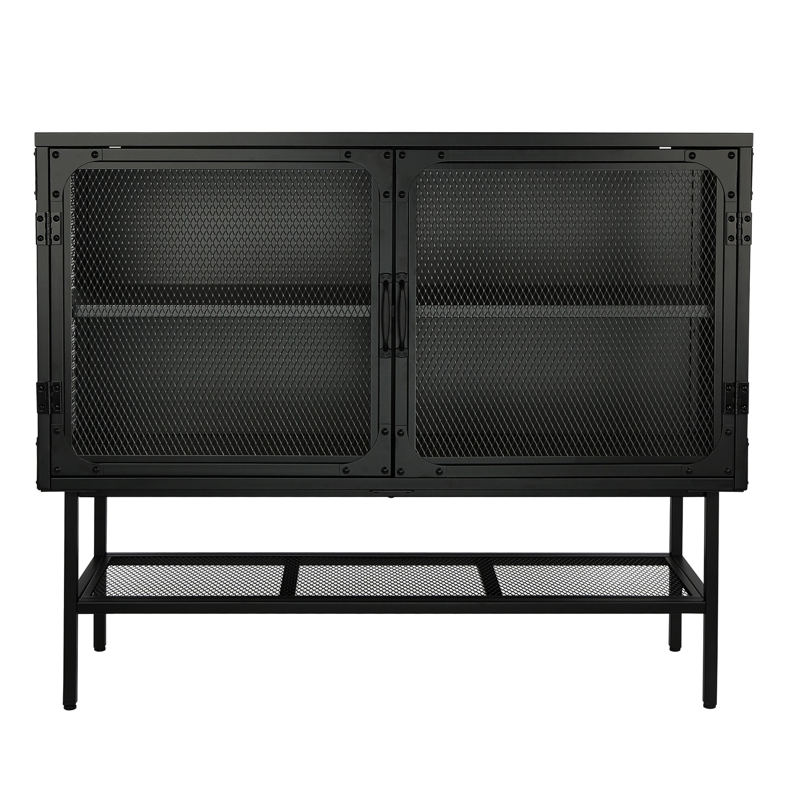 Black metal online buffet table