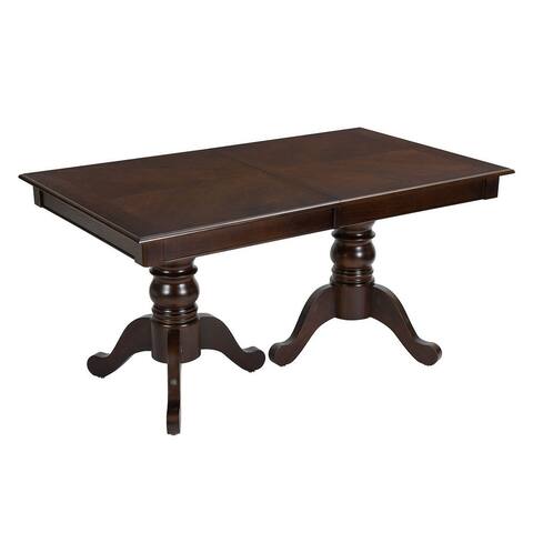 Momei Vintage Black Dining Table Extendable