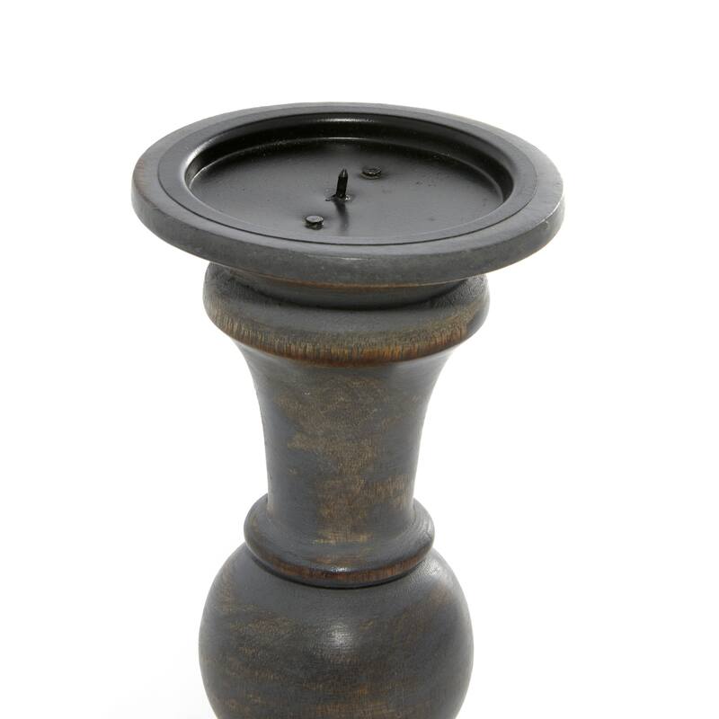 Wood Country Cottage Candle Holder (Set of 3)