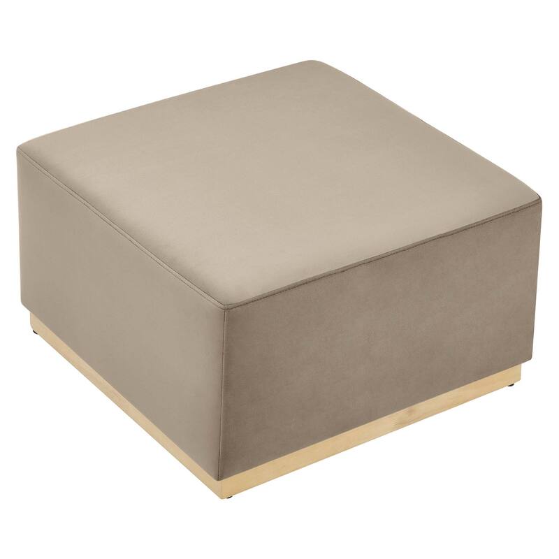 Tilden 17"/28" Square Performance Velvet Upholstered Ottoman