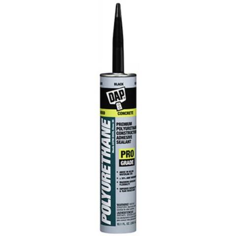 Dap 18816 Premium Polyurethane Construction Adhesive Sealant, 10.1 Oz, Black