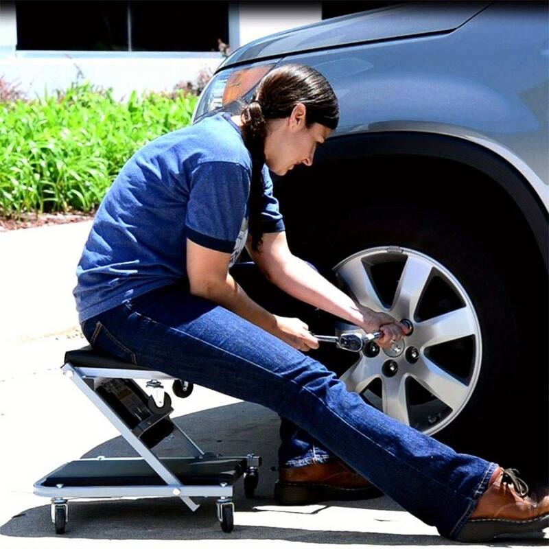 Foldable Z-Shaped Spider Car,2-in-1 Rolling Folding Crawling Seat