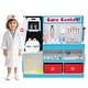 preview thumbnail 1 of 16, Costway Play Doctor’s Office with Eye Chart Faucet Blue/Pink - See Details Blue