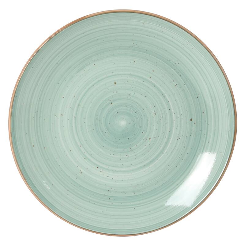 Gibson Home Stonebury 16 Piece Plates and Bowls - Handpainted Stoneware Dinnerware Set - Service for 4