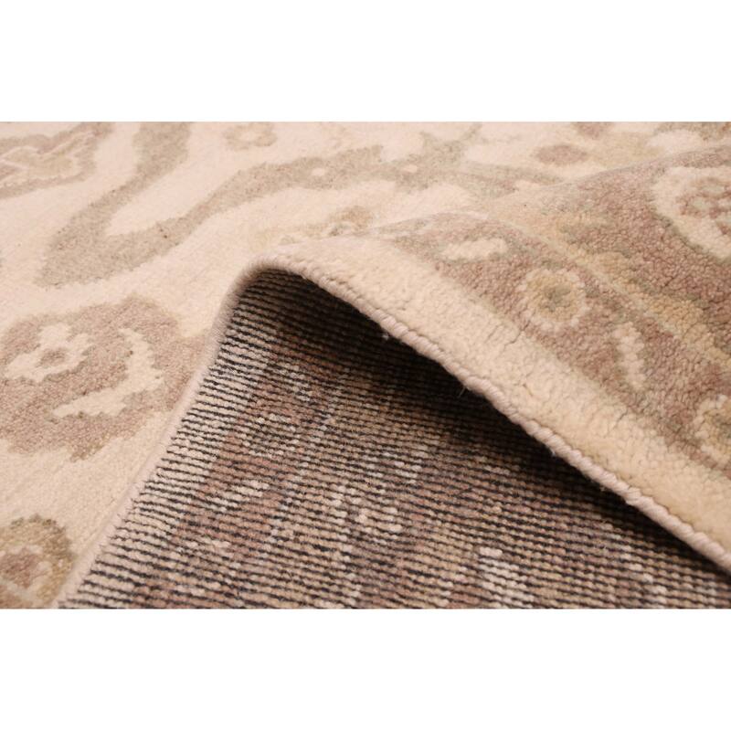 ECARPETGALLERY Hand-knotted Jules Serapi Ivory Wool Rug - 8'2 x 9'11