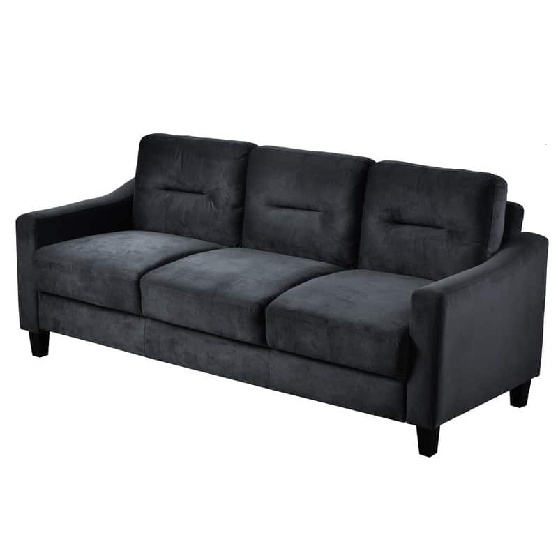 Modular Velvet Couch Comfortable Sectional Sofa with Detachable Design