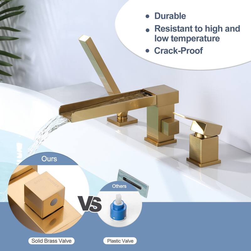 Single-Handle Deck-Mount Tub Faucet