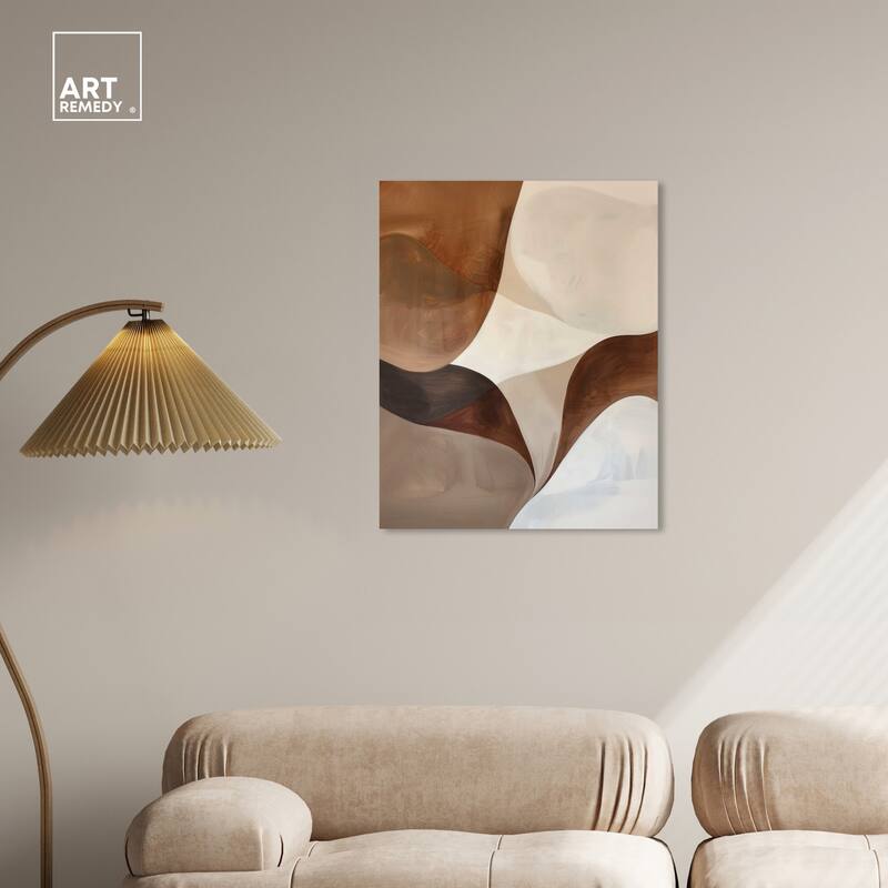 Art Remedy Dream Away Ii Gallery Wrapped Abstract Shapes 1 Piece Canvas Wall Art