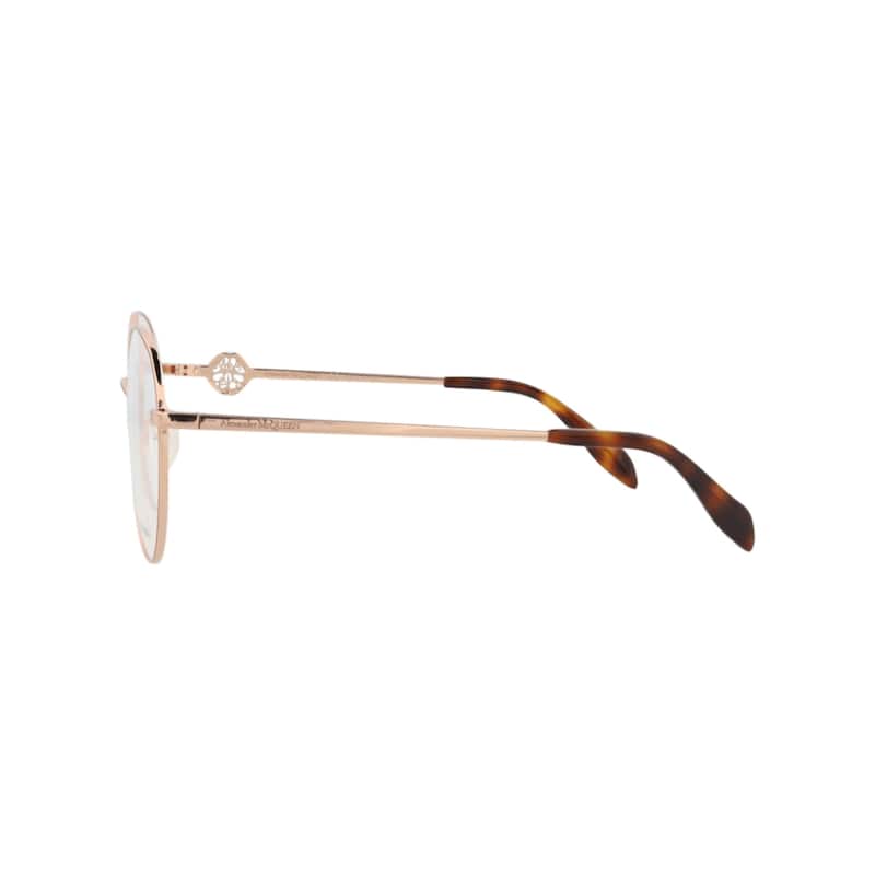 Alexander McQueen Round-Frame Metal Optical Frames