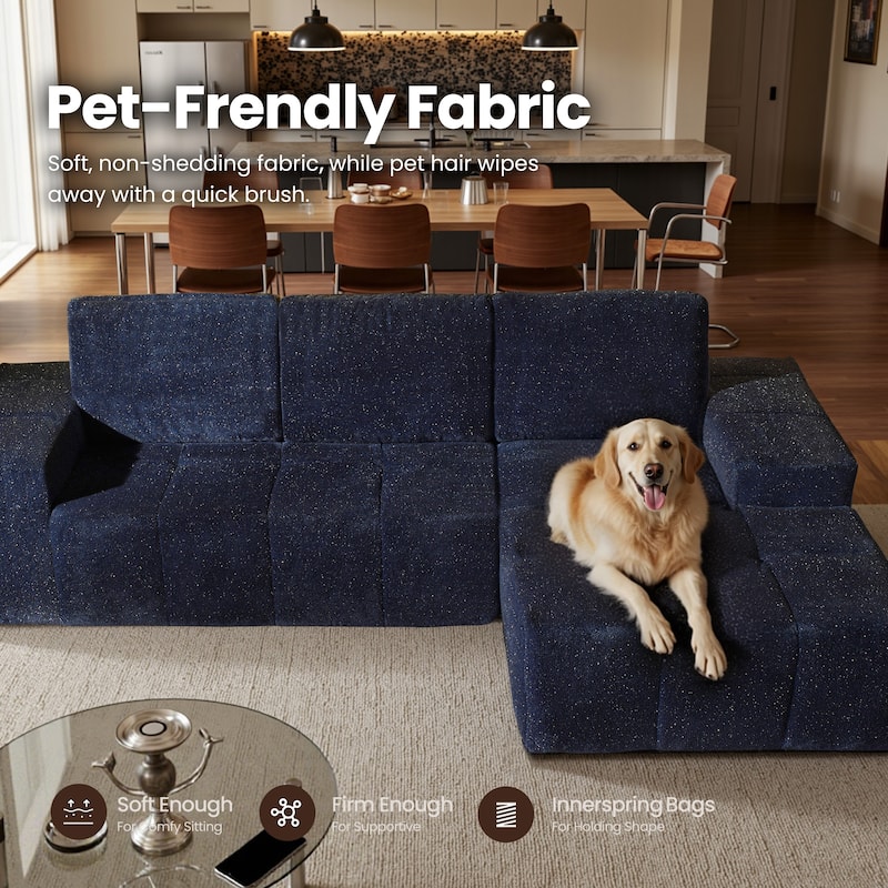 XIZZI Modular Sectional Sofa with L-Shape Chaise