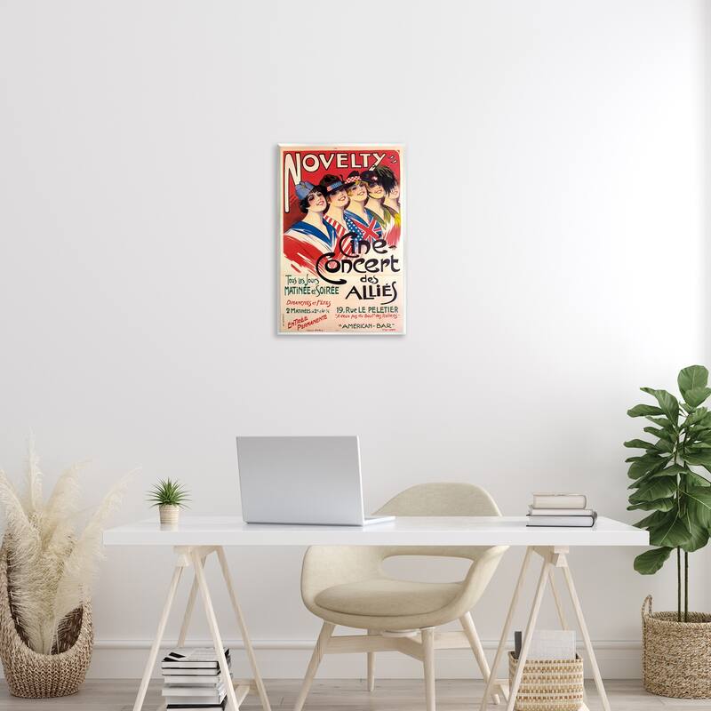 Stupell Vintage Novelty Concert Wall Plaque Art Design By Marcus Jules