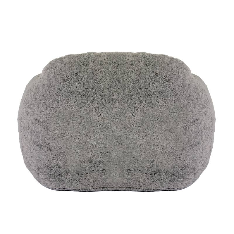 Oversized Memory Foam Bean Bag Chair Lazy Sofa with Armrests and Thick Backrest for Living Room Bedroom