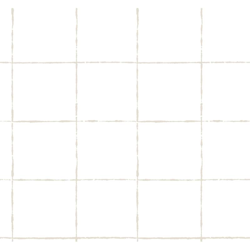 York Wallcoverings La Vitre Plaid Graphite Wallpaper