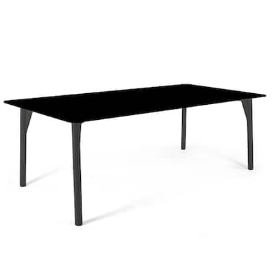 Skyline Design Boston Rectangular Dining Table w/Glass Top
