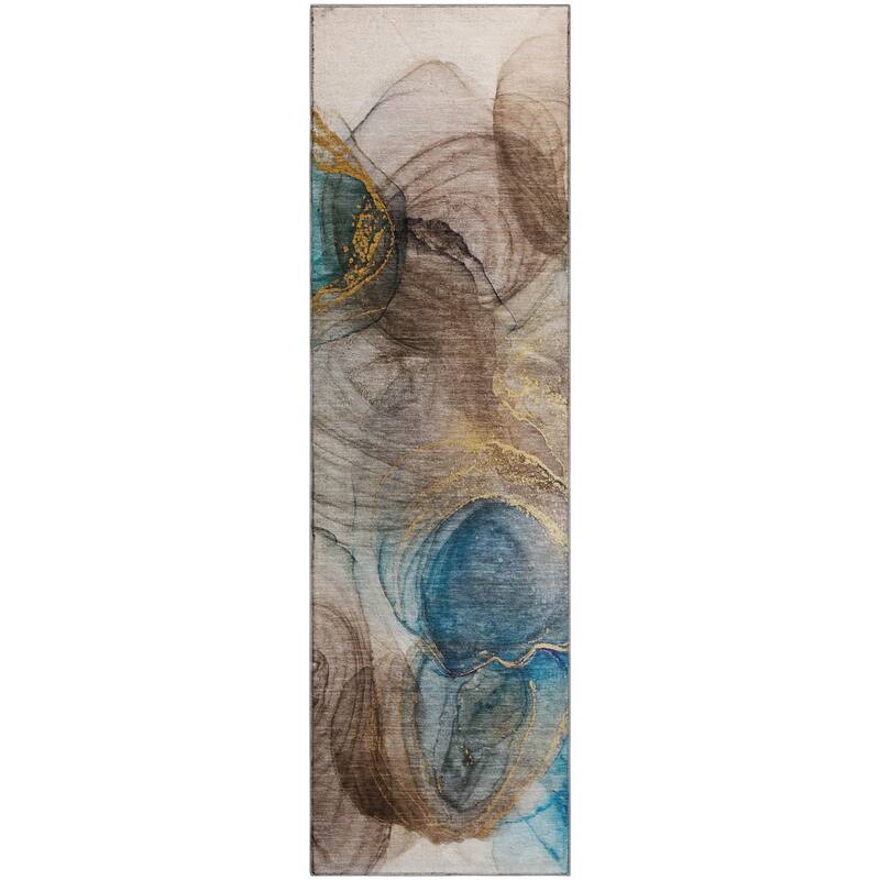Premium Washable Super Soft Abstract Contemporary Mayfield Rug
